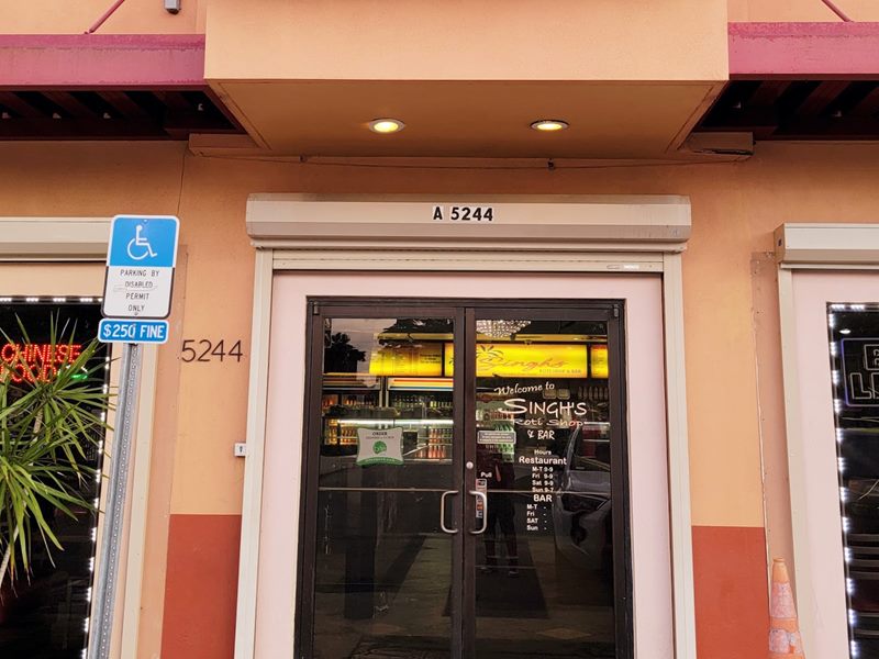 Singh's Roti Shop exterior