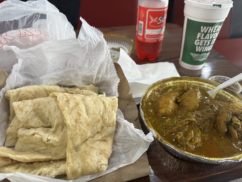 Singh's Roti Shop food
